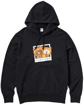 UNIQLO Cartoon Print Black Pullover Hoodie Unisex 446634-09 Buy UNIQLO Cartoon Print Black Pullover Hoodie Unisex 446634-09