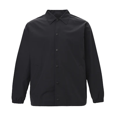 UNIQLO Casual Black Button-Up Solid Color Jacket 466732-09