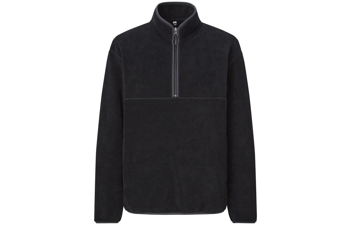 UNIQLO Casual Black Pullover High-Collar Sweater Long Sleeve 441257-09