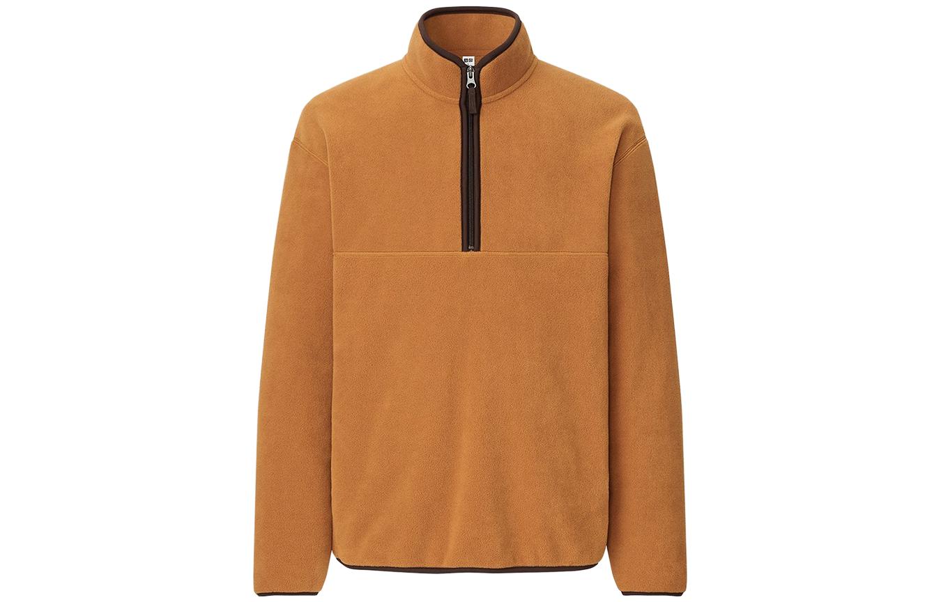 UNIQLO Casual Fleece Jacket Sweatshirt Bright Yellow 441257-44