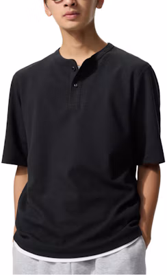 UNIQLO 舒適快乾華夫格亨利T恤 男女休閒時尚款 483924-09 Buy UNIQLO 舒適快乾華夫格亨利T恤 男女休閒時尚款 483924-09