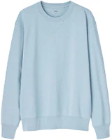UNIQLO Crewneck Sports Sweatshirt Light Blue Unisex 444966-60 UNIQLO Crewneck Sports Sweatshirt Light Blue Unisex 444966-60