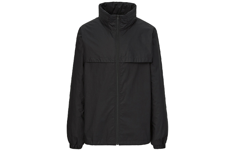 UNIQLO Detachable Hood Oversized Jacket Black 448025-09
