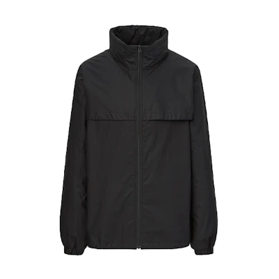 UNIQLO Detachable Hood Oversized Jacket Black 448025-09