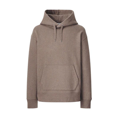 UNIQLO Drawstring Tie Hoodie Unisex Dark Brown 442459-38