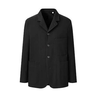 UNIQLO Flannel Long-Sleeve Work Jacket Unisex - Black 442177-09
