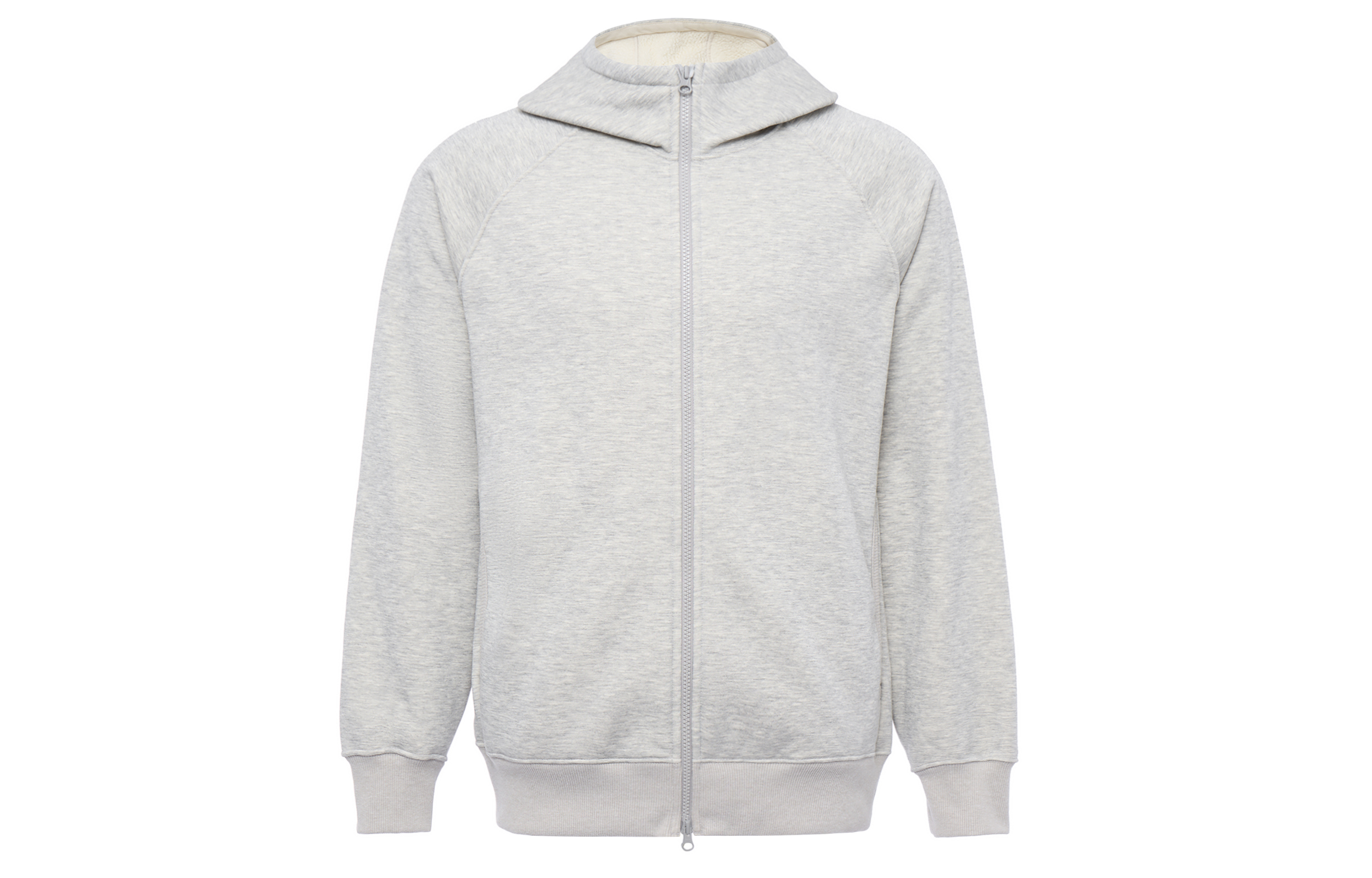 UNIQLO Fleece-Lined Zip-Up Hoodie Unisex Grey 460327-03
