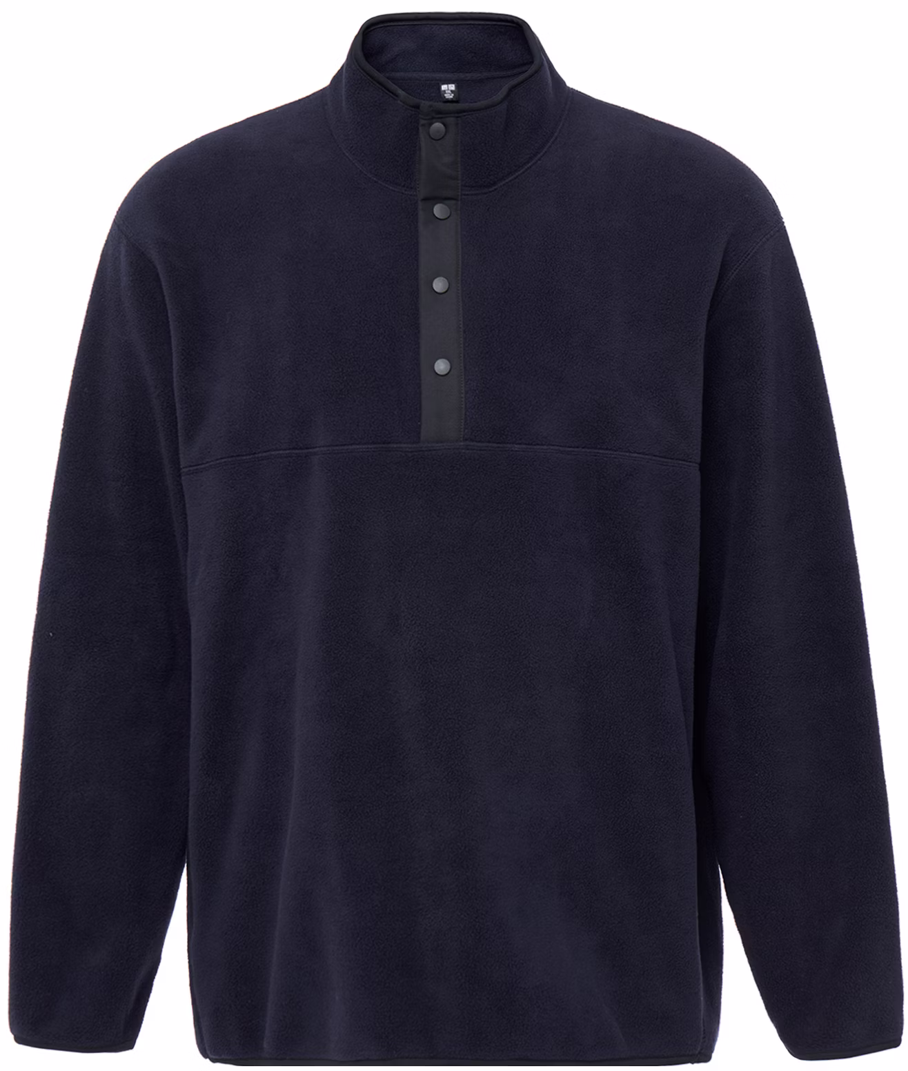uniqlo-fleece-pullover-long-sleeve-sweatshirt-navy-blue-461128-69