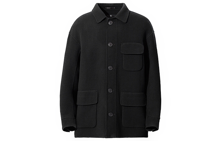 UNIQLO FW20 Wool Work Jacket Black 436105-09