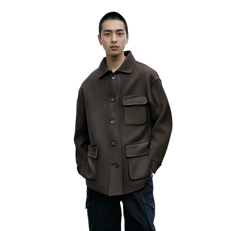 Lookbook UNIQLO FW20 羊毛工作外套 深灰色 436105-08