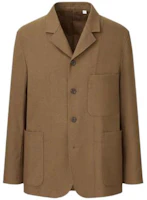 UNIQLO FW21 Brown Solid Flannel Long-Sleeve Work Jacket Unisex 442177-35 UNIQLO FW21 Brown Solid Flannel Long-Sleeve Work Jacket Unisex 442177-35