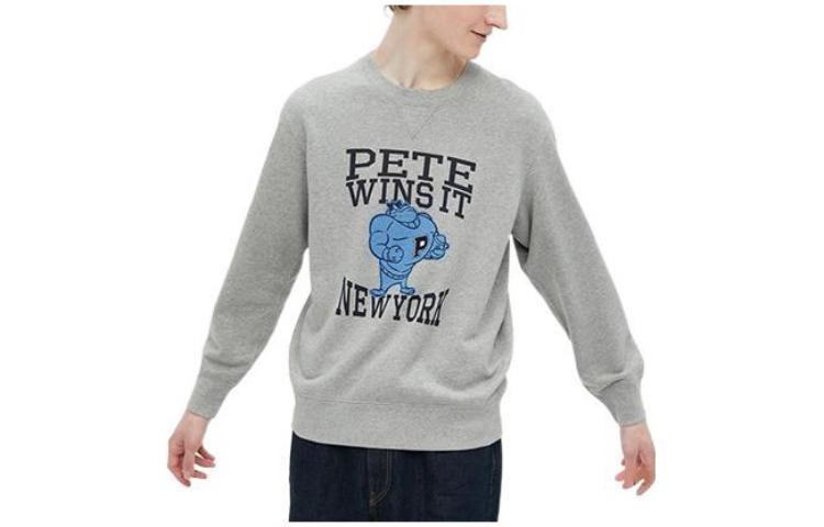 UNIQLO FW22 Disney Graphic Pullover Sweatshirt Unisex Gray 455819