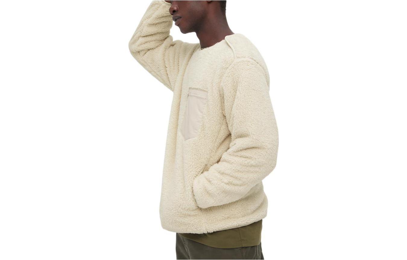 UNIQLO FW22 Fleece Pullover Sweatshirt White UQ452163000-WHITE