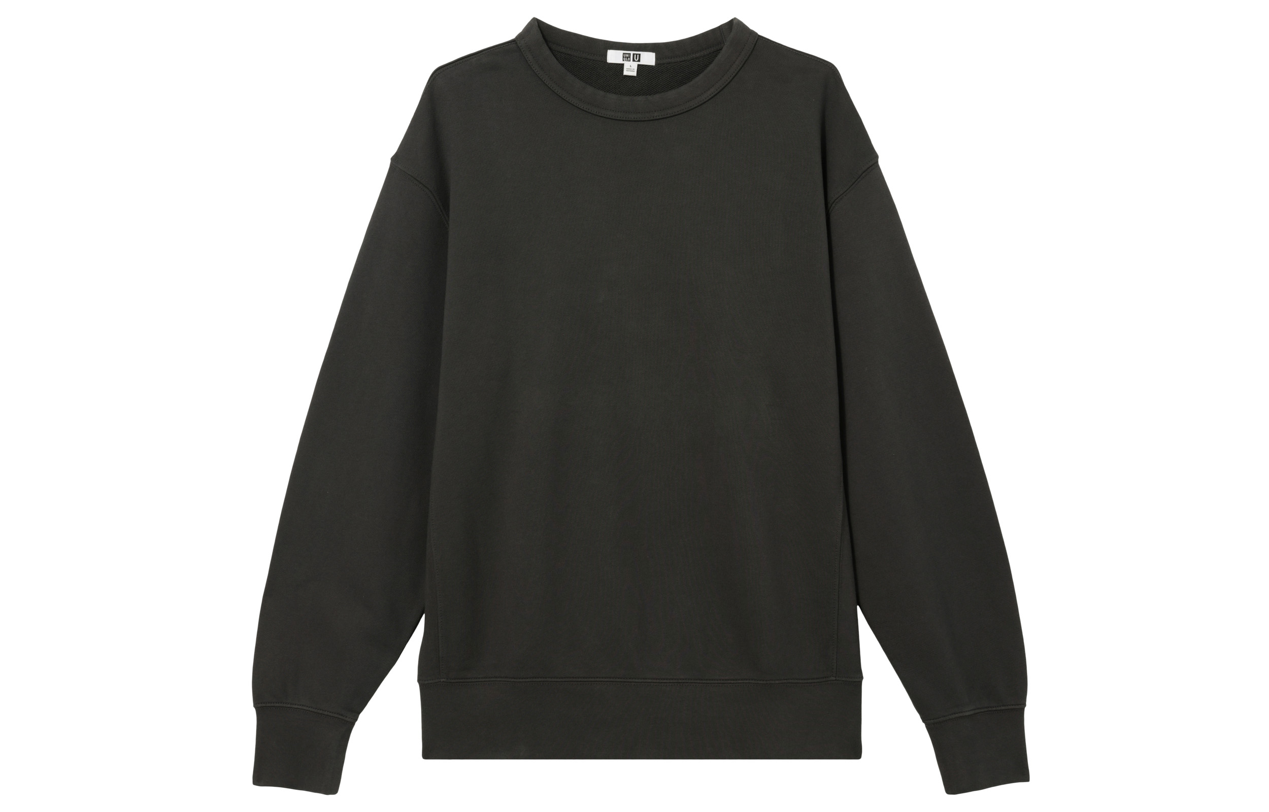 UNIQLO FW22 Loose Fit Crewneck Long Sleeve Sweatshirt Dark Gray 452189-08