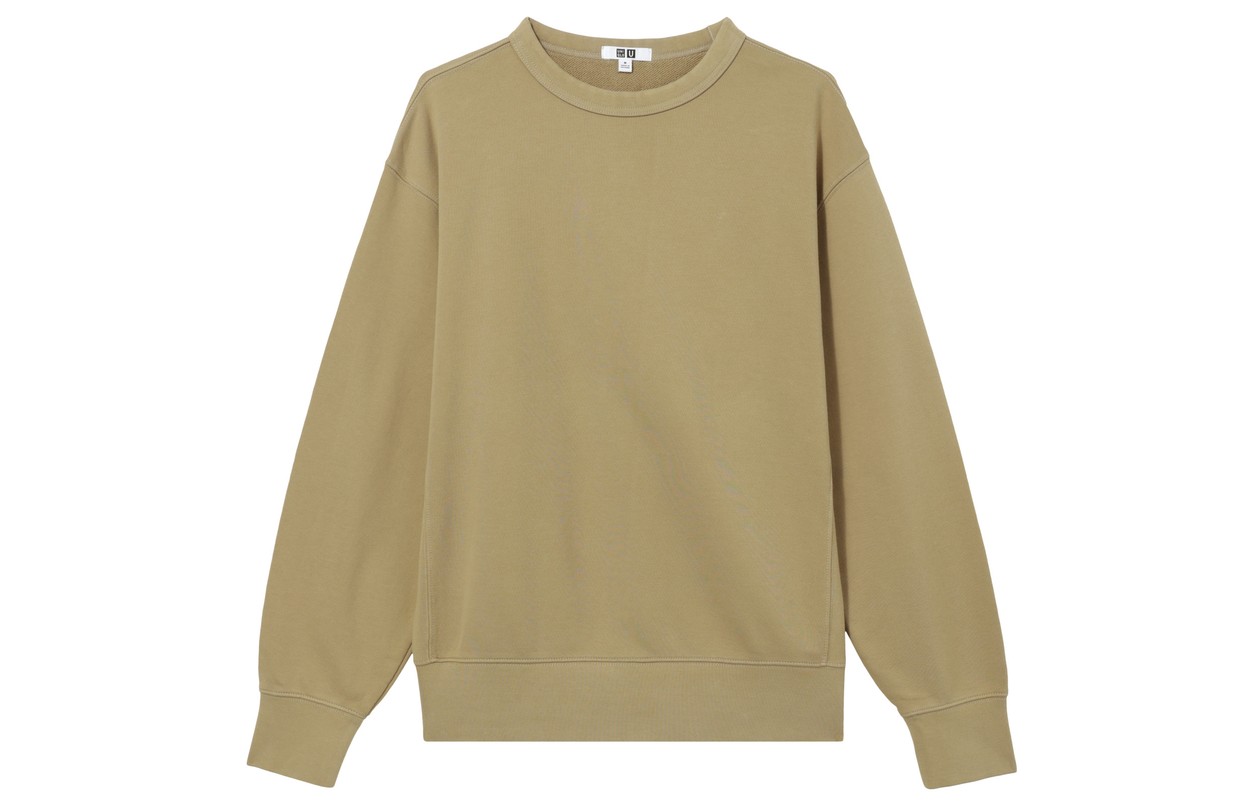UNIQLO FW22 Mustard Slim Fit Solid Color Sweatshirt 452189-49
