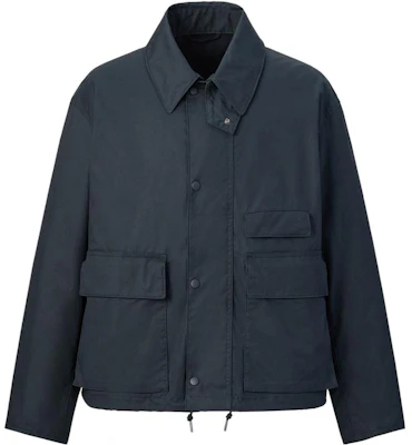 Chaqueta Casual Unisex Azul Marino UNIQLO FW22 Color Sólido Abotonada 452170 Buy Chaqueta Casual Unisex Azul Marino UNIQLO FW22 Color Sólido Abotonada 452170