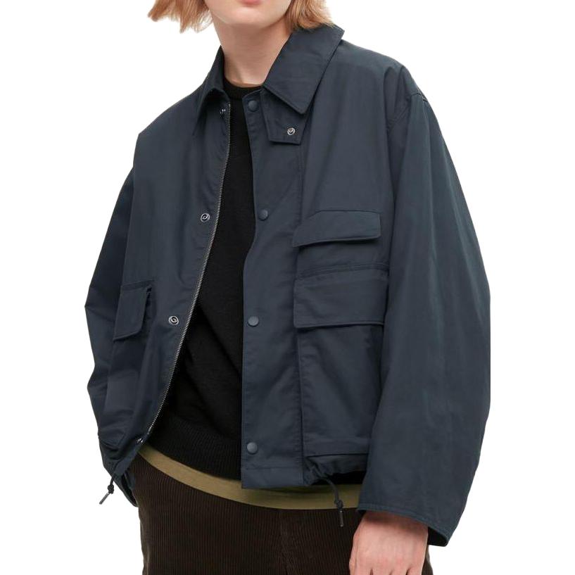 Sizing UNIQLO FW22素色男女休閒外套-深藍色 452170