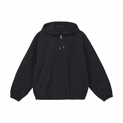 UNIQLO FW22 Solid Color Casual Zip-Up Hoodie Jacket Black 452169-09