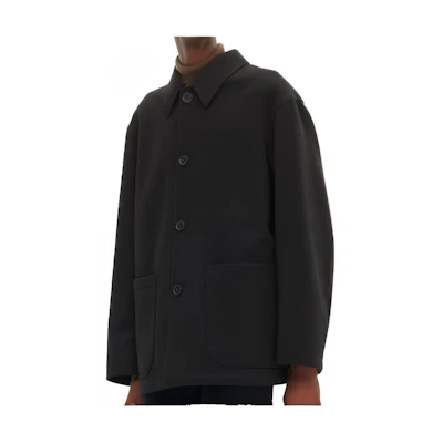 UNIQLO FW22 Solid Color Long-Sleeve Button-Up Jacket Black 452851-09
