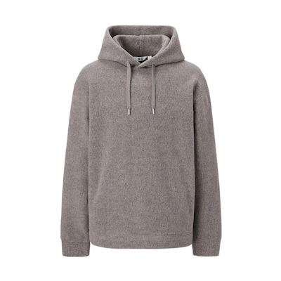 UNIQLO FW22 Solid Color Pullover Hoodie Deep Beige 452187-32