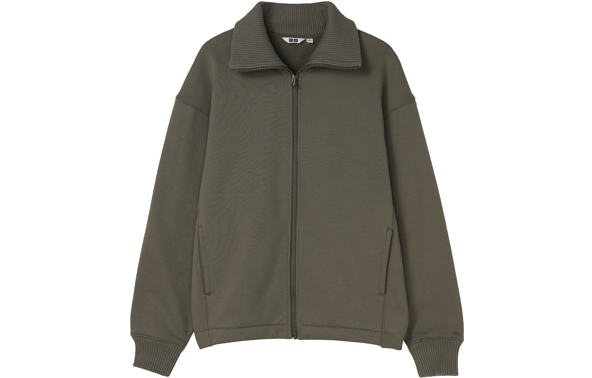 UNIQLO FW22 Zip-Up Collared Long-Sleeve Jacket Khaki Color 452937-33