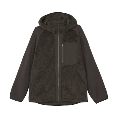 UNIQLO FW23 Fleece Oversized Zip-Up Hoodie Brown Unisex 463350-38