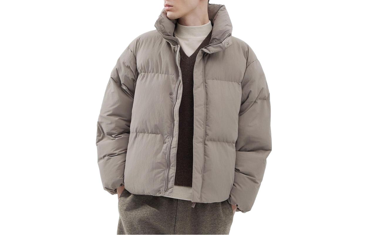 UNIQLO FW23 U-Series  Light Beige Puffer Jacket Cotton Outerwear 462851-30