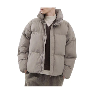UNIQLO FW23 U-Series Light Beige Puffer Jacket Cotton Outerwear 462851-30