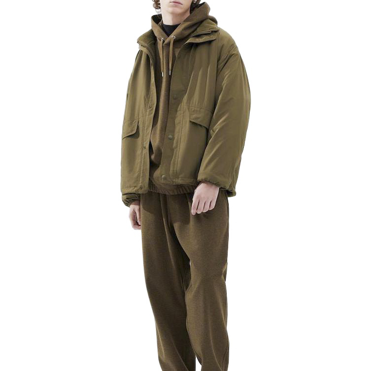 Shop UNIQLO FW23 U系列可翻轉立領外套 橄欖綠 462770-56