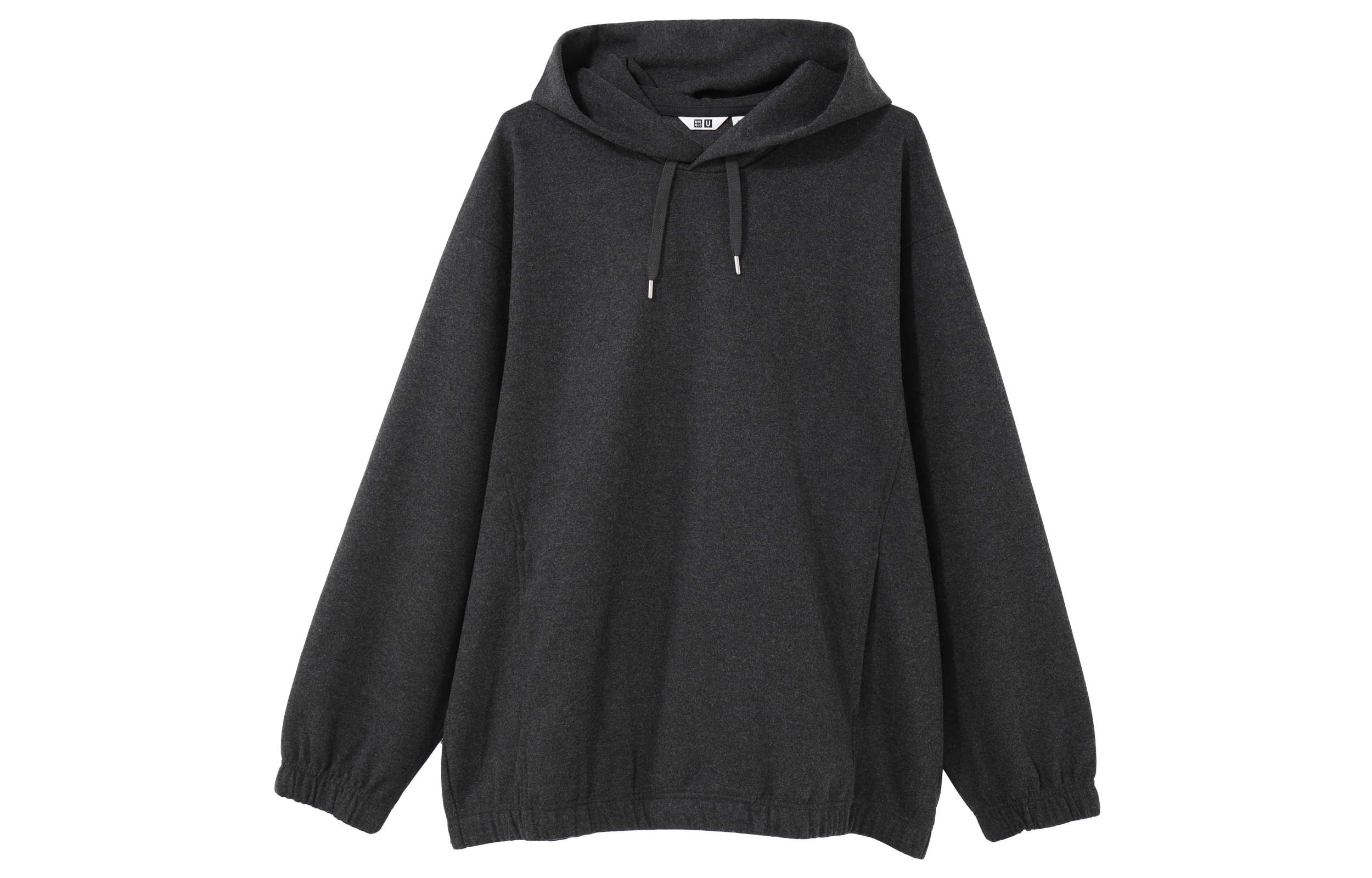 UNIQLO FW23 U Collection Solid Knit Long-Sleeve Hoodie Deep Gray 461550-08