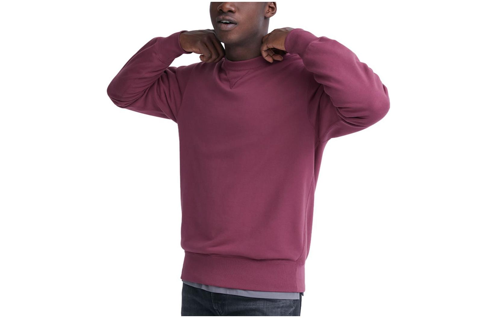 UNIQLO FW23 Unisex Solid Color Loose Fit Crewneck Long Sleeve Sweatshirt UQ460322666