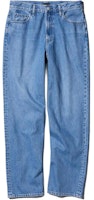 UNIQLO FW24 Patchwork Loose Fit Straight Denim Jeans Light Blue 473319-64 UNIQLO FW24 Patchwork Loose Fit Straight Denim Jeans Light Blue 473319-64