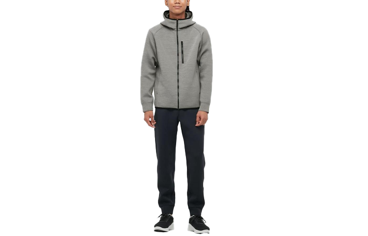 UNIQLO Grey Stretch Sports Zip-Up Hoodie 448133-04