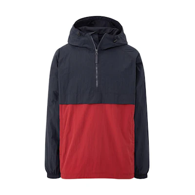 UNIQLO Half-Zip Colorblock Hoodie Unisex Casual Pullover Sweatshirt 425078-69