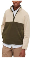 UNIQLO Half-Zip Pullover Colorblock Sweatshirt Off-White 432109-30 UNIQLO Half-Zip Pullover Colorblock Sweatshirt Off-White 432109-30