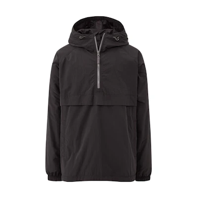 UNIQLO Half-Zip Solid Pullover Sweatshirt Unisex - Black 425078-09
