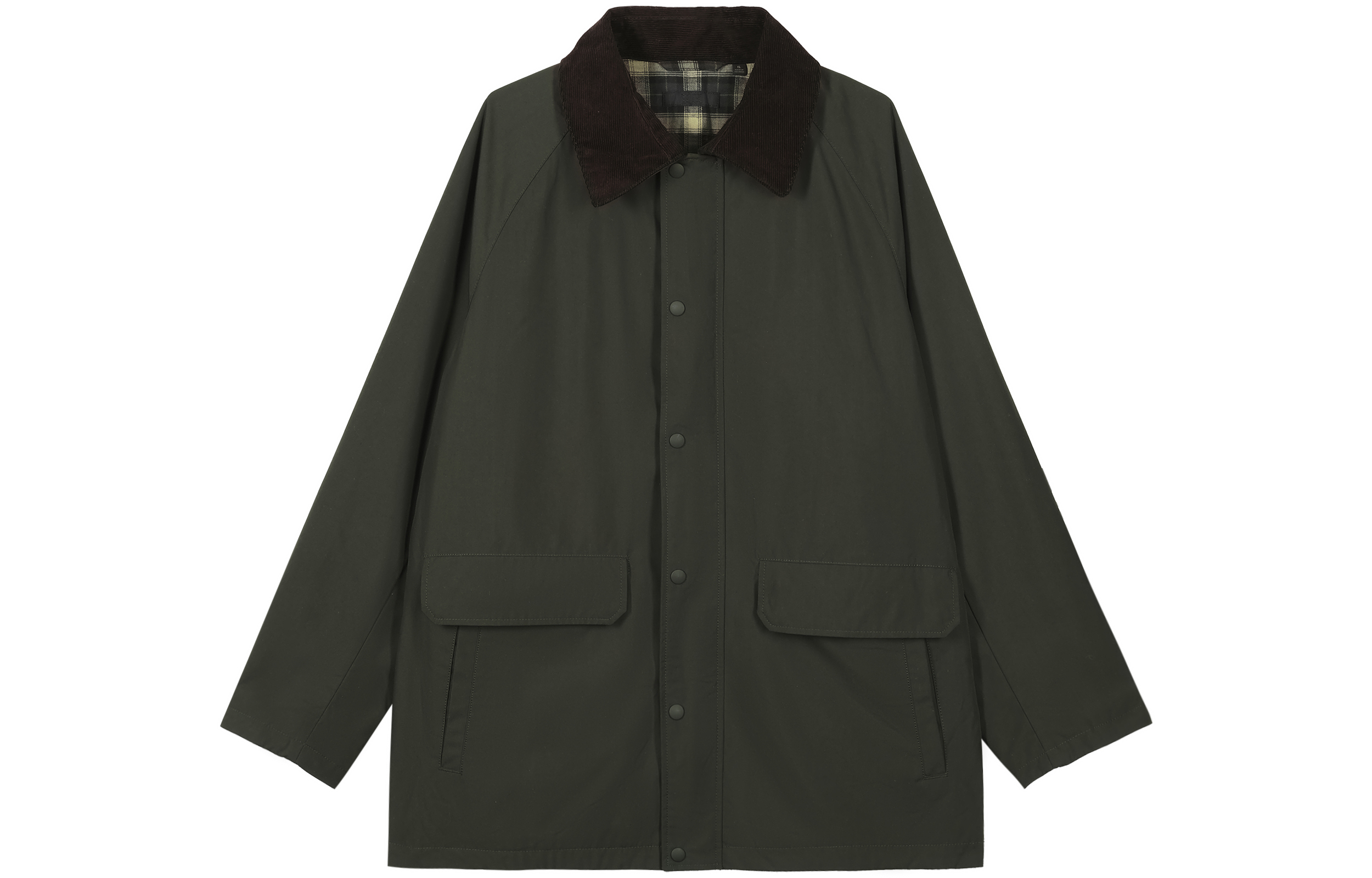 UNIQLO Hunting-Style Single-Breasted Long Sleeve Jacket Olive Green 428990-59