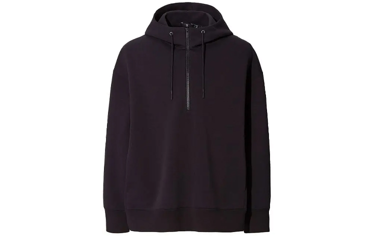 UNIQLO Jil Sander Dry Half-Zip Hoodie Black 437821-09