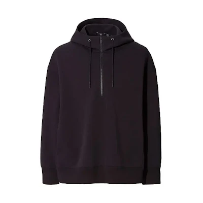 UNIQLO Jil Sander Dry Half-Zip Hoodie Black 437821-09