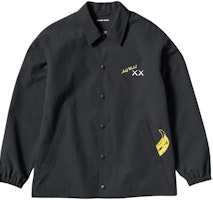 UNIQLO KAWS x Warhol FW24 Black Banana Print Button-Up Unisex Jacket 474138-09 UNIQLO KAWS x Warhol FW24 Black Banana Print Button-Up Unisex Jacket 474138-09