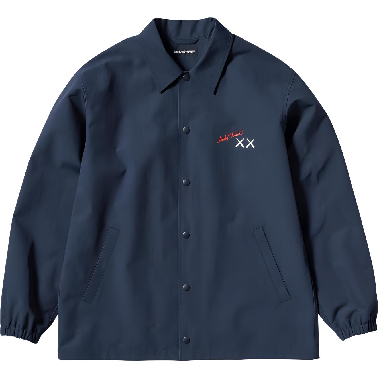 UNIQLO KAWS WARHOL Navy Blue Casual Unisex Jacket - Stylish & Comfortable 476316-69