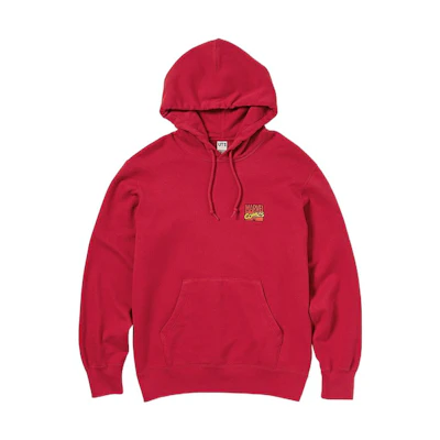 UNIQLO Letter Embroidery Loose Fit Hoodie Unisex Red 451846-16