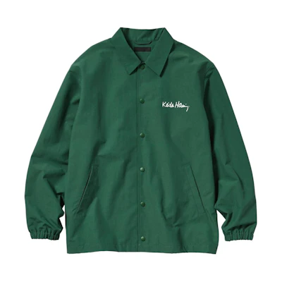UNIQLO Letter Graphic Coach Jacket Green - Unisex Casual Outerwear 467536-55
