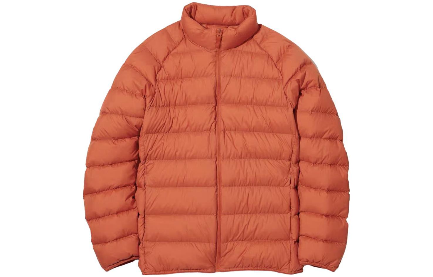 UNIQLO Lightweight Zip Jacket with Stand Collar Bright Orange 453420-24
