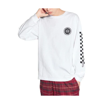 UNIQLO Logo Embroidered Crewneck Sweatshirt Unisex White 459226-00