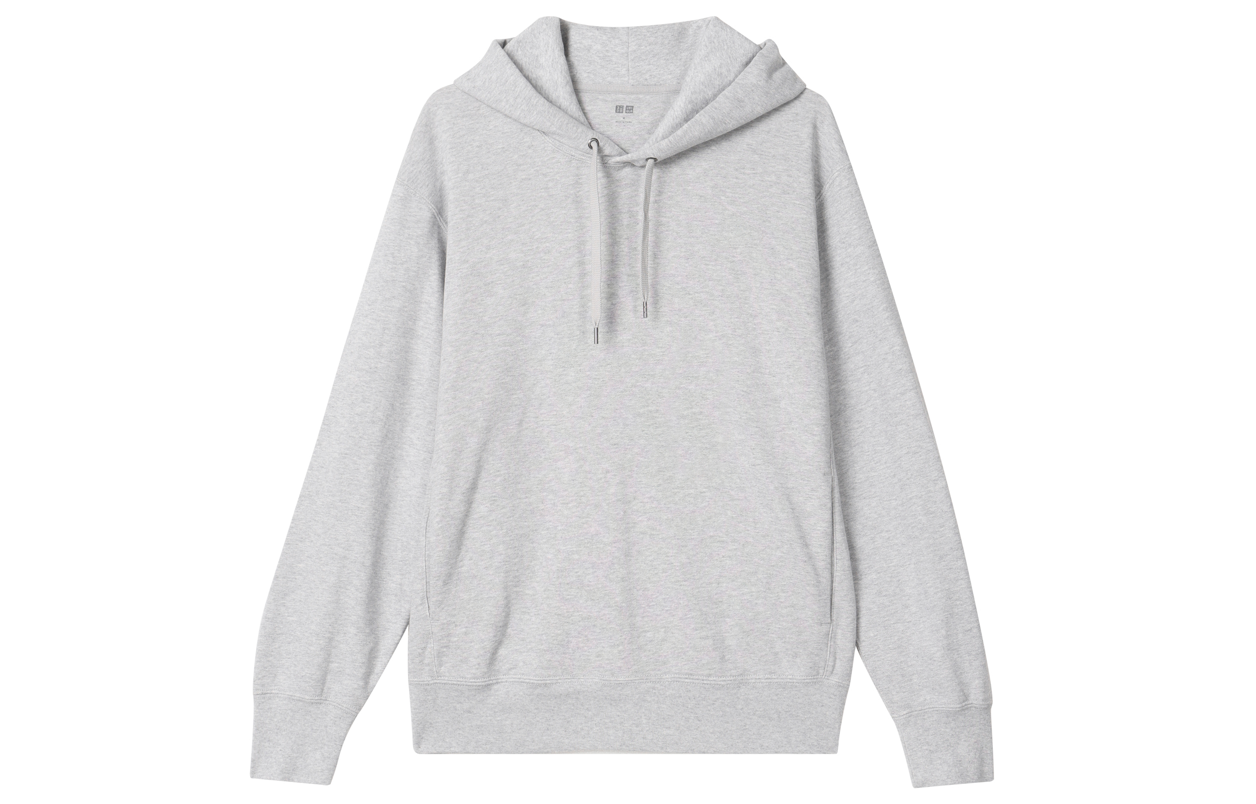 UNIQLO Long-Sleeve Casual Hoodie Unisex - Light Gray 465200-05