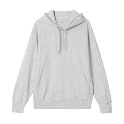 UNIQLO Long-Sleeve Casual Hoodie Unisex - Light Gray 465200-05