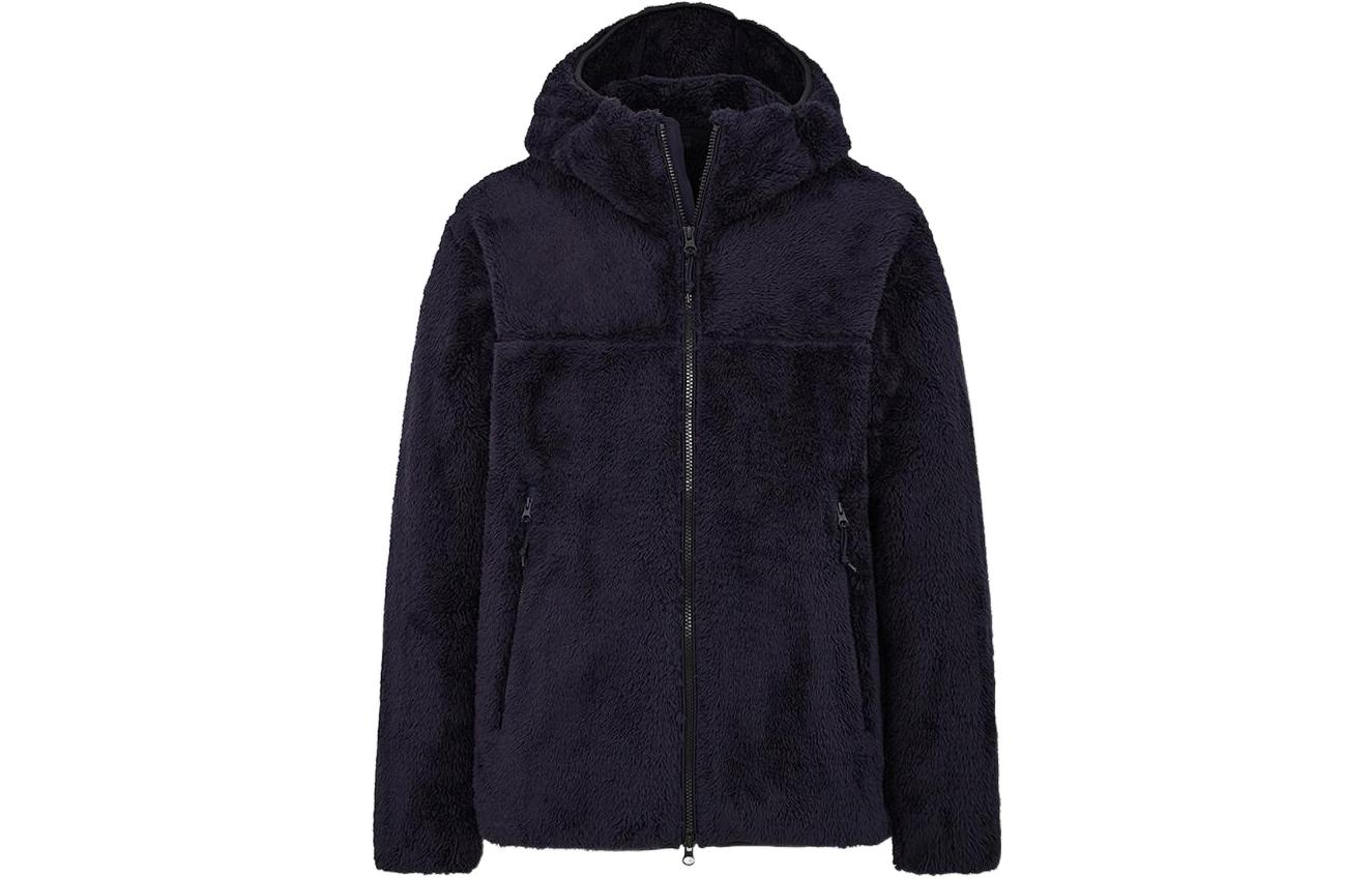 UNIQLO Long Staple Cotton Hooded Jacket Unisex Dark Navy 429189-69