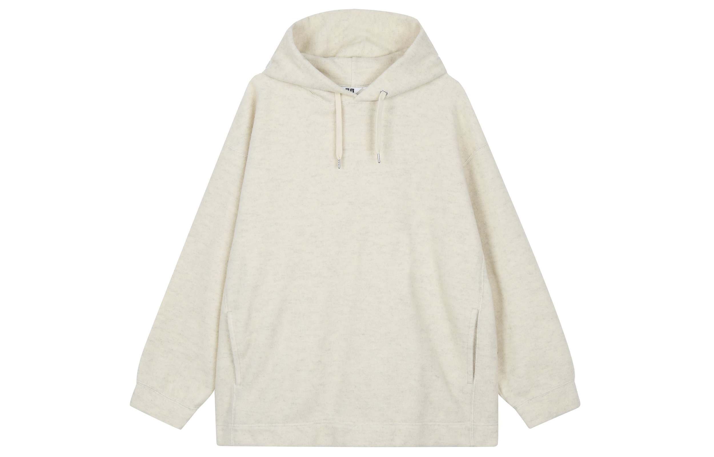 UNIQLO Loose Fit Minimalist Hoodie Pullover Unisex - Light Beige 452187-30