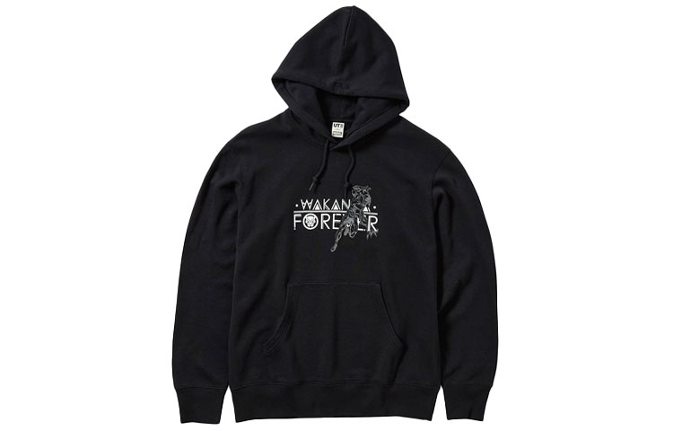 UNIQLO Marvel Phrases Graphic Pullover Sweatshirt Unisex Black 448757-09